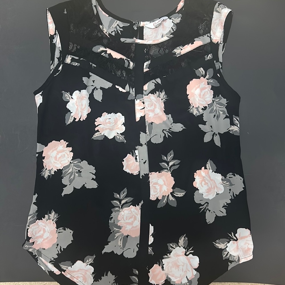Floral Tank Blouse - Size XS